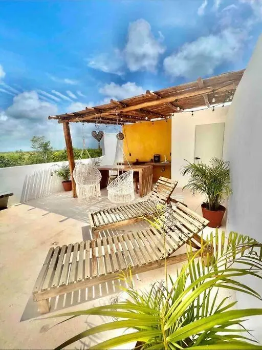 Apartment Lush Tulum Jungle Penthouse With Ensuite Rooftop Pool & Highspeed Wifi Balcheil