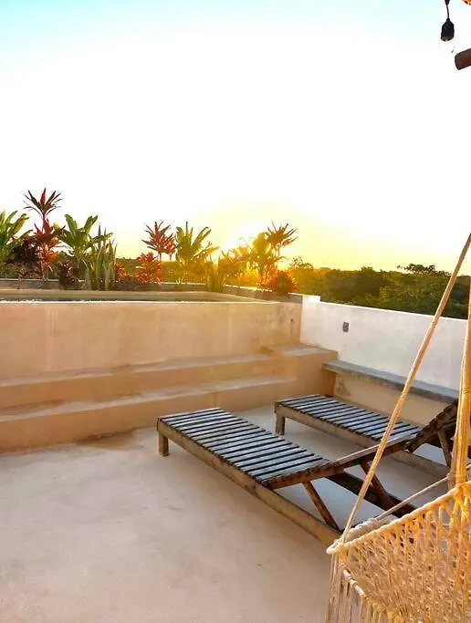 Lush Tulum Jungle Penthouse With Ensuite Rooftop Pool & Highspeed Wifi Balcheil